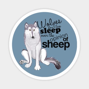 Wolves and sheep Magnet